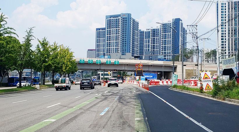 과천 국도 47호선 우회도로 서울방향, 31일부터 전구간 본 차로 사용