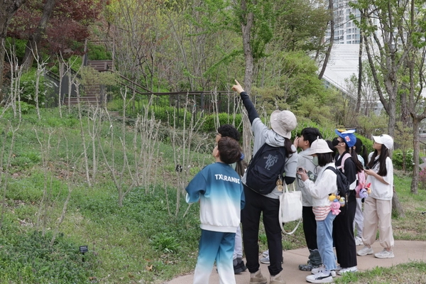 수원수목원에서 어린이들을 대상으로 한 프로그램이 진행되고 있다. /수원시 제공