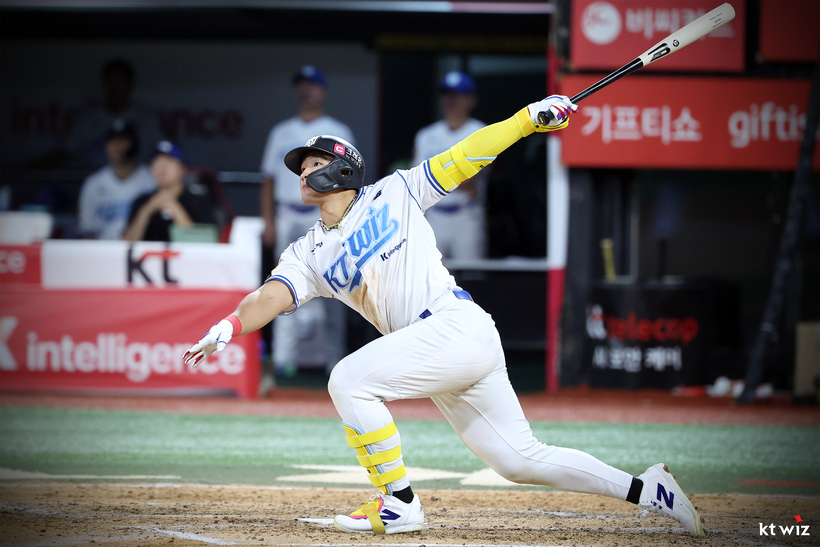kt wiz <b>안현민</b>, 한화 폰세 제치고 KBO리그 7월 <b>MVP</b> 선정