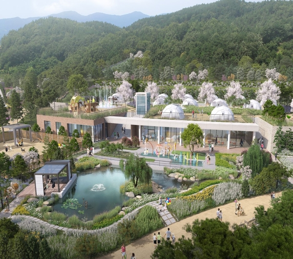 광주 민간공원 특례사업으로 추진 중인 중앙공원 내 글램핑장 조감도. /광주시 제공