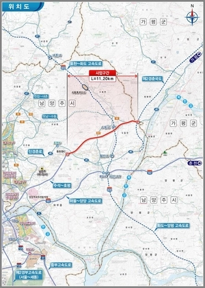 제2경춘국도 총사업비 증액… 남양주 ‘제2경춘국도 연결 민자도로’ 청신호