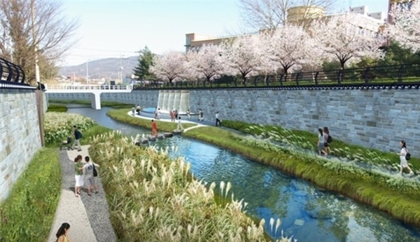 복원된 산본천 예상 이미지. /군포시 제공