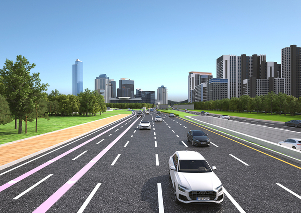 과천-우면산간 도시고속화도로 지하화 사업 실시설계에 반영된 ‘대공원 고가차도 지하화’ 사업 조감도. /과천시 제공