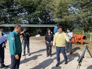 [포토] 서태원 가평군수, 주요사업장 현장점검 발품행정