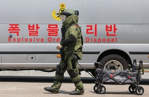 양평경찰서 신축 공사 현장서 6·25전쟁 포탄 130여발 발견