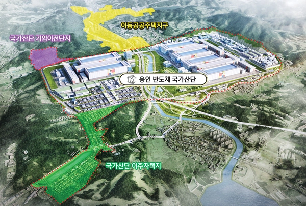 용인 첨단시스템반도체 클러스터 국가산업단지 조감도. /용인시 제공