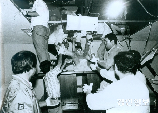 1987년 8월 29일 용인군 남사면 오대양(주) 공예품 공장에서 오대양 대표 박순자 등 32명이 집단 자살한 사건 현장. /경인일보DB