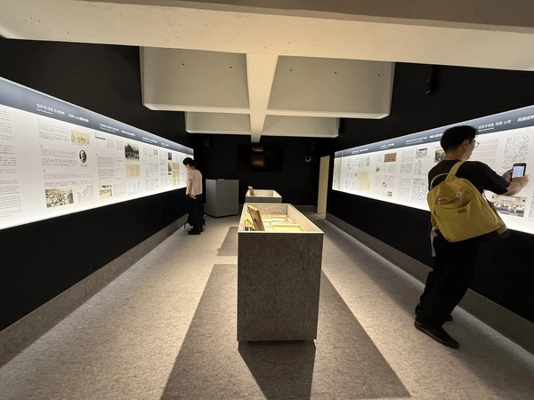 일본 도쿄 지요다구 재일본한국YMCA회관 2층에 있는 2·8 독립선언 기념자료실. 전체 방문객 중 일본인 방문객이 70%에 달한다고 한다. 2025.10.11 /박경호기자 pkhh@kyeongin.com
