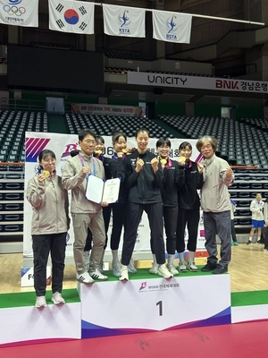 [제106회 전국체전-화제의 팀] 인천체고 여자 18세 이하부 세팍타크로팀 ‘우승’