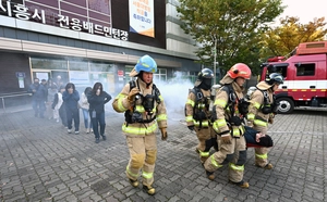 [포토] 구조물 붕괴 재난대응 훈련