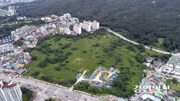 경기 북부지역에 빈터로 남아 있던 주한미군 반환 공여지 개발의 기회가 찾아왔다. 사진은 미군 반환 공여지인 의정부시 캠프 카일 부지 전경. /경인일보DB