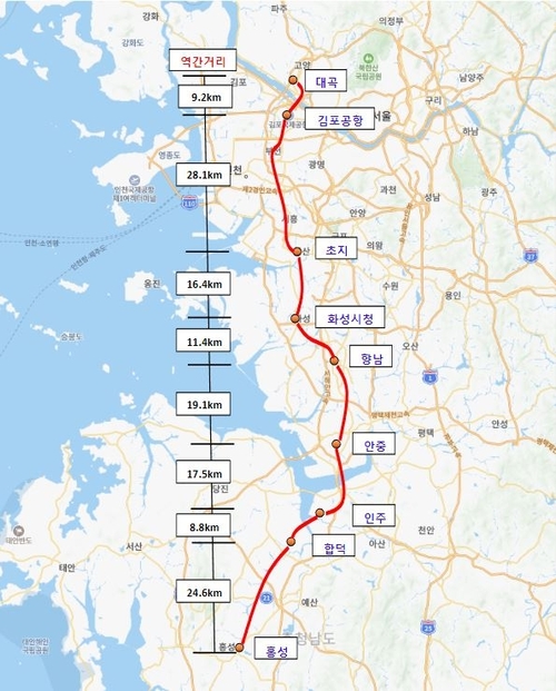 서해선 KTX-이음 노선도. /부천시 제공
