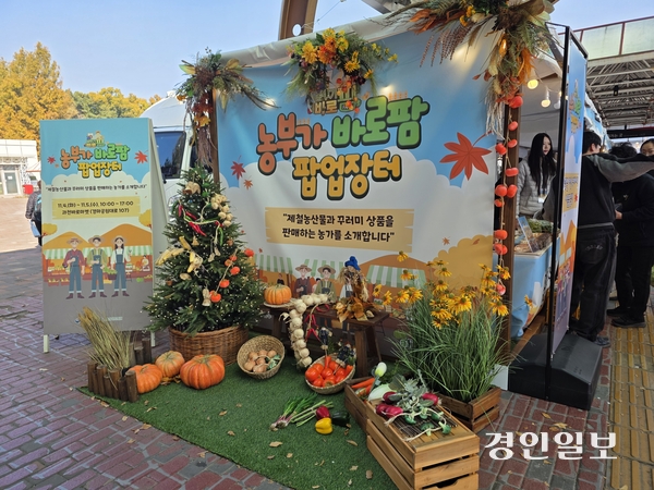4~5일 과천 바로마켓에서 열린 ‘농부가바로팜 팝업장터’. 2025.11.5 /구민주기자 kumj@kyeongin.com