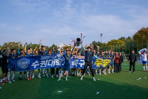 수원대 축구부, 3년만에 1부 리그 진출