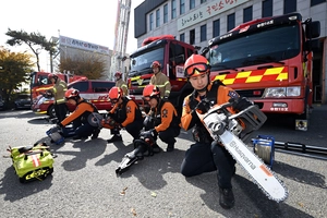 [포토] 소방의 날 “장비 이상무”