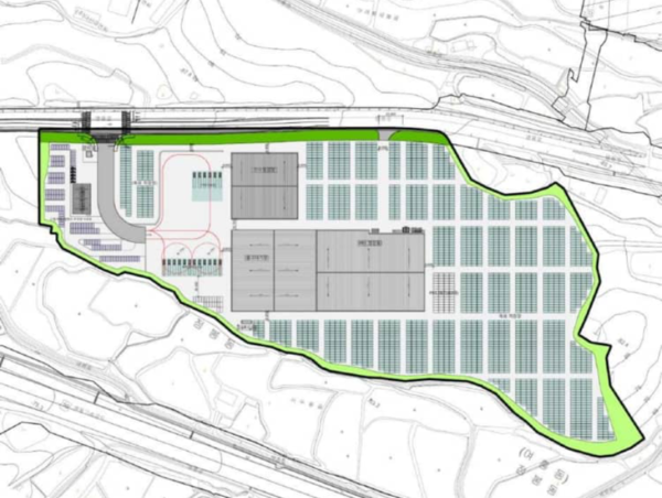 현대차 신차출고센터가 여주시 점봉동 영동고속도로 여주IC 인근(점봉동 255-1번지 일원)에 들어선다. 사진은 건축평면도. /여주시 제공