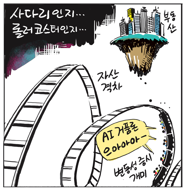 사다리인지… 롤러코스터인지…