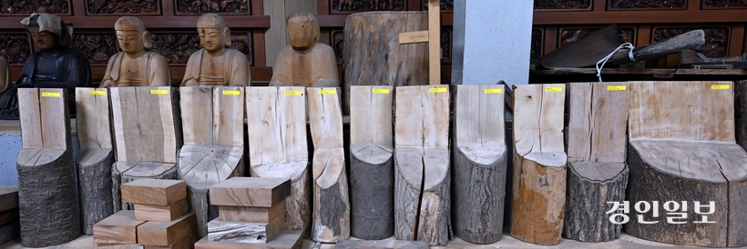 해외유출 문화재를 재현한 작품들과 개성 있는 작품들.