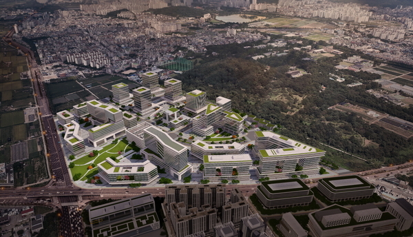 이미지는 수원경제자유구역의 핵심사업으로 꼽히는 탑동이노베이션밸리 조감도. /수원시 제공