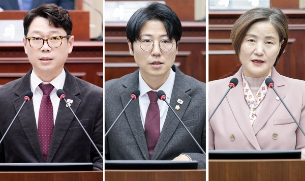 (왼쪽부터)김용현(국), 김한슬(국), 이경희(국) 구리시의원. /구리시의회 제공