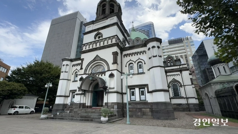 후세 다츠지가 입학하고자 했던 도쿄 지요다구에 있는 러시아정교회 니콜라이 성당. 2025.9.11 /정선아기자 sun@kyeongin.com