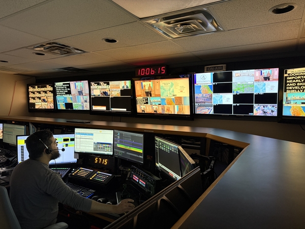 언론사 ‘텐 탬파베이(10 TAMPA BAY)’의 내부 방송실 모습. /한국언론진흥재단 제공