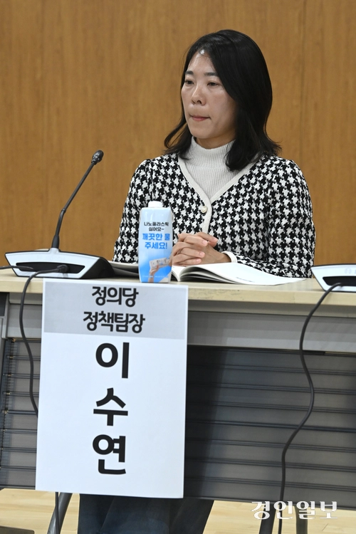 정의당 이수연 정책팀장.