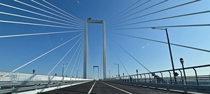 [현장르포] 미리 가 본 제3연륙교… 세계최대 높이 해상 교량 전망대