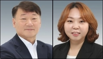 왼쪽부터 남종섭(용인3)·전자영(용인4) 경기도의원. /경기도의회 제공