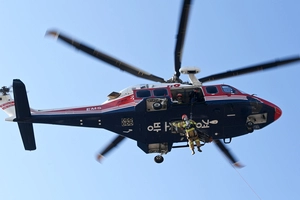 [포토] 경기도소방학교, 헬기 인명구조 훈련