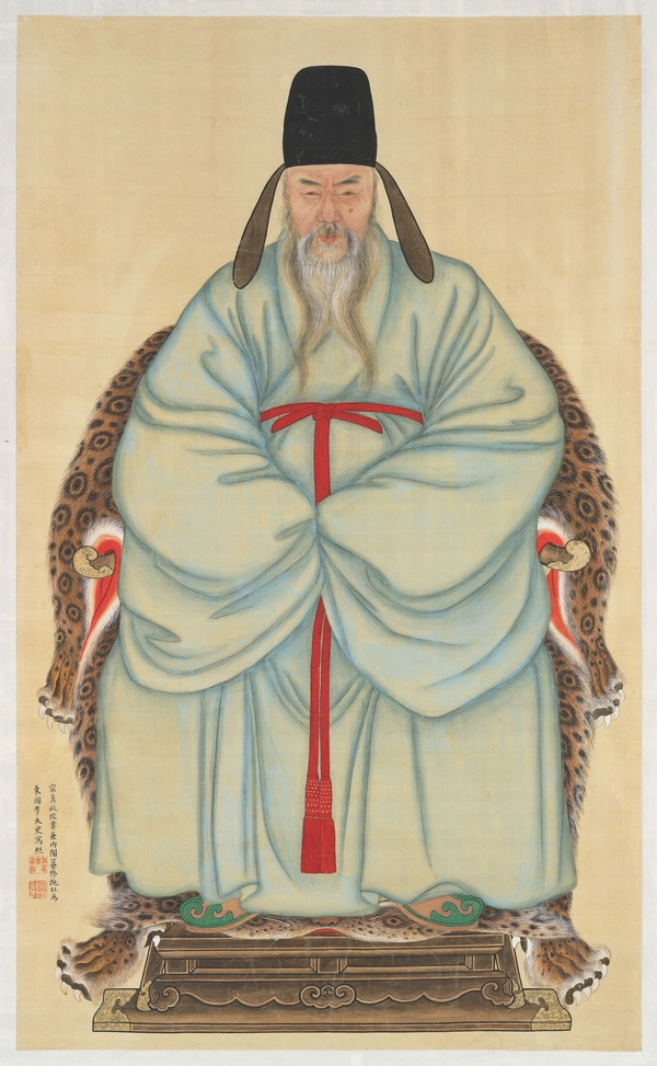 남양주 실학박물관에서 전시 중인 ‘이덕수 초상 유복본’  /경기문화재단 제공