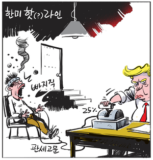 [경인만평] 한미 핫(?)라인