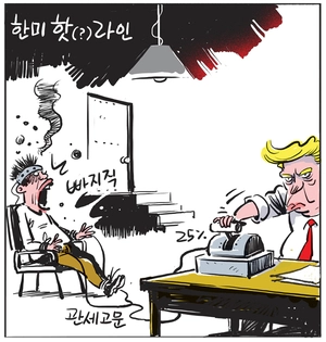 [경인만평] 한미 핫(?)라인