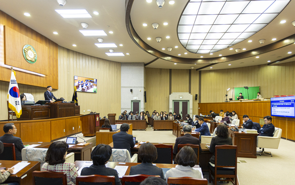 의왕시의회가 지난해 12월19일 제316회 제2차 정례회 제3차 본회의를 열어 각종 안건처리를 진행했다. /의왕시의회 제공