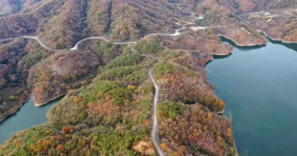 한국의 아름다운 길 100선에 선정된 옥정호 순환도로. /임실군 제공