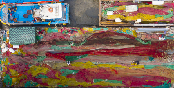 [포토] 북성포구 형형색색 어망