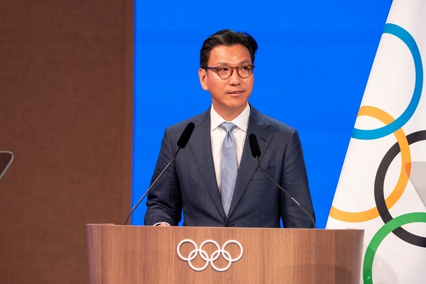 김재열 국제빙상경기연맹(ISU) 회장이 4일(현지시간) 이탈리아 밀라노에서 열린 제145차 IOC 총회에서 신임 IOC 집행위원으로 선출됐다. 2026.2.4 /국제빙상경기연맹 제공.