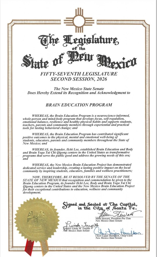 글로벌사이버대학교가 미국 뉴멕시코주 상원으로부터 받은 표창.  / 글로벌사이버대 제공