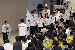 [포토] 빛나는 태극전사들의 귀국