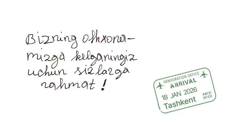인터뷰 내내 수줍어하던 샤로피딘씨. 인사말을 부탁하자 긴 고민 끝에 남긴 메시지는 ‘우리 식당에 와주셔서 감사합니다’. /일벌이기 클럽