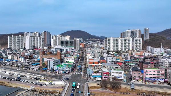 공병단의 군부대가 자리한 광주시 송정동 전경. 사실상 도심화가 마무리된 상황에서 군부대가 자리하고 있어 이전 목소리가 끊임없이 제기되고 있다. /광주시 제공