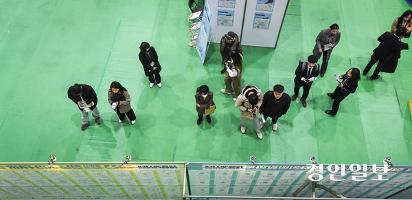역대 시장 후보들의 공약이 유권자들이 체감할 수준의 실효성 있는 정책으로 이어지지는 못했다는 반응이 나온다. 사진은 한 일자리박람회 모습. /경인일보DB