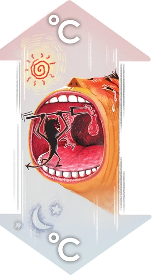 편도, 따끔하게 혼났다