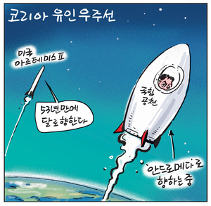 [경인만평] 코리아 유인우주선