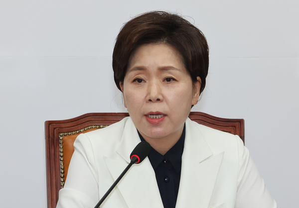 국민의힘 양향자 최고위원이 9일 국회에서 열린 최고위원회의에서 경기도지사 후보 추가공모에 대한 입장을 밝히고 있다. 2026.4.9 /연합뉴스