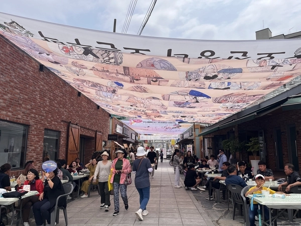 오산장터 오픈주막. /오산양조 제공
