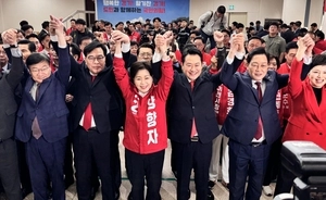 양향자 “지켜야 할 도민 보수·진보 없어”… 국힘 지도부는 “이재명·추미애 심판”