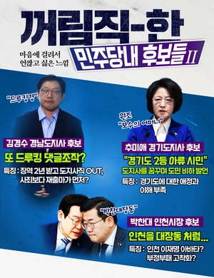 국민의힘 중앙당이 제작한 카드뉴스. 더불어민주당 박찬대 인천시장 후보를 겨냥한 내용도 포함돼 있다. / 출처 : 국민의힘 홈페이지