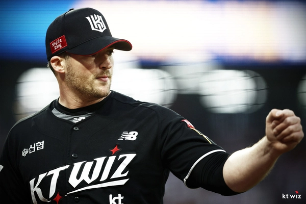 2024시즌 당시 kt wiz의 에이스로 활약했던 벤자민. 2024.5.2 /kt wiz 제공
