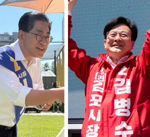 김포시장 여야 후보, 선거운동 마지막 주말 표심잡기 ‘총력전’